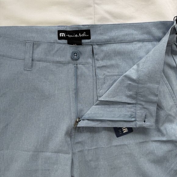 Travis Mathew Beck Shorts Men 32 Blue Golf Stretch Performance Wrinkle Resistant - Picture 3 of 12